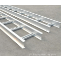 Bandeja de cabo de escada de liga de alumínio com vários tamanhos